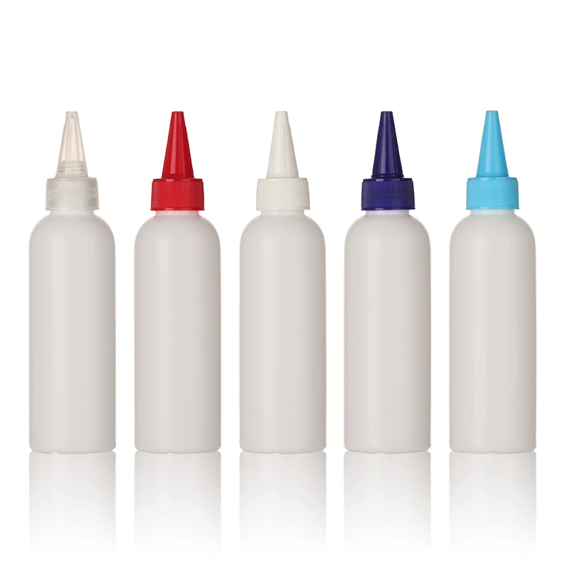 HDPE Pointed Mouth Cap bottle Pigment printing Chemical water plastic Sauce wholesale kitchen accessories bottle dropper cap