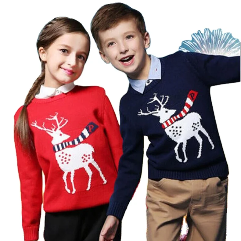 Custom Kids Christmas Sweater Warm School Children Sweater