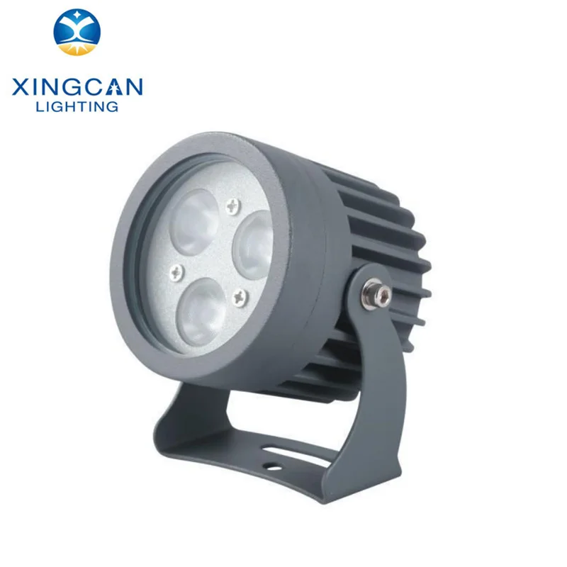 Outdoor Aluminum Body IP67 Garden Facade DC24v AC220V 18w Dmx Lighting 12W Led Circle RGB Flood Light