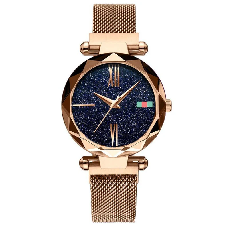 Starry Sky Star Lady High Quality Mesh Strap Magnetic Watch