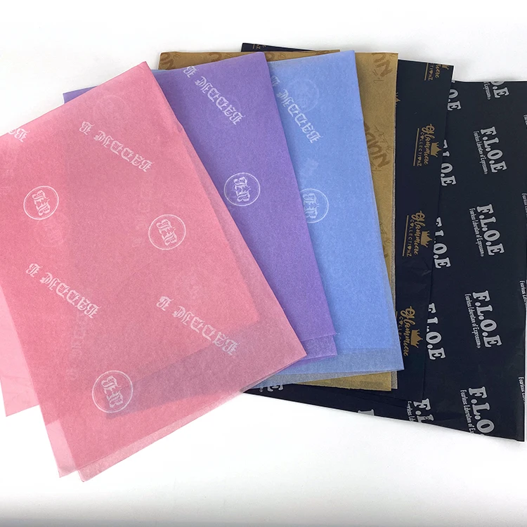 Brand Logo Printed Custom Tissue Wrapping Silk Paper , Gift Packaging paper