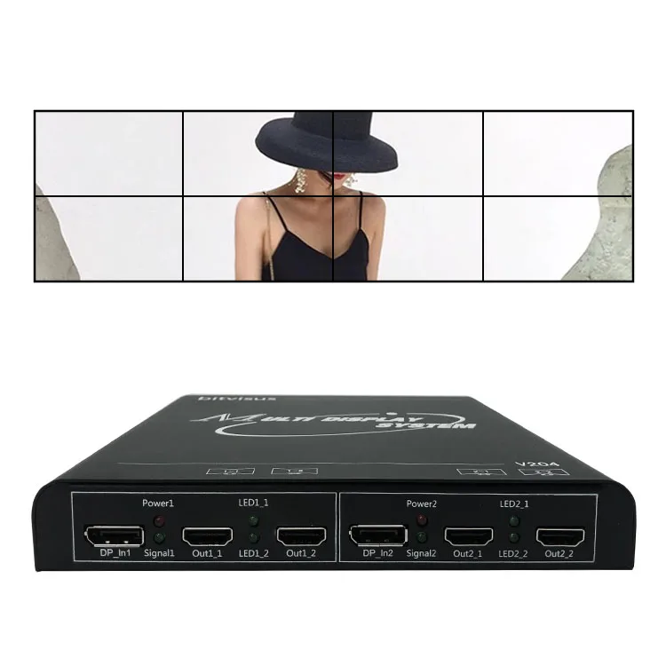 Высококачественный видеопроцессор Displayer 1X4 1X2 3D Dp и Hdmi 8K