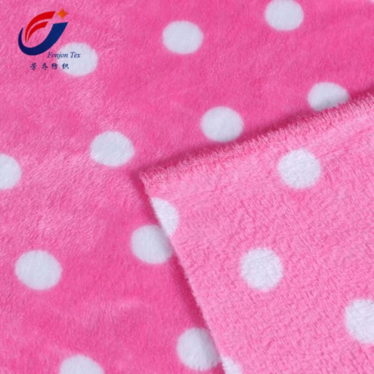 Фланелевая флисовая 100% полиэфирная ткань из микрофибры с принтом для матраса