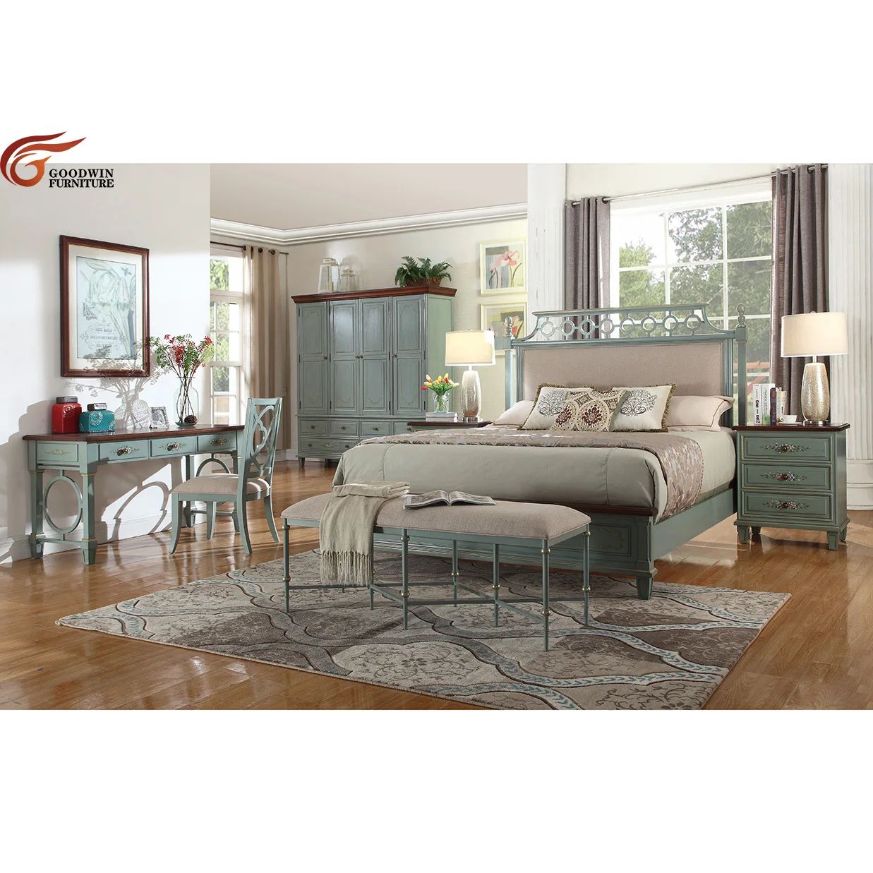 Lowest Price Good Quality Italian Classic Style Bed Room Furniture Bedroom Bedroom Suite Bedroom Dresser GL13.2