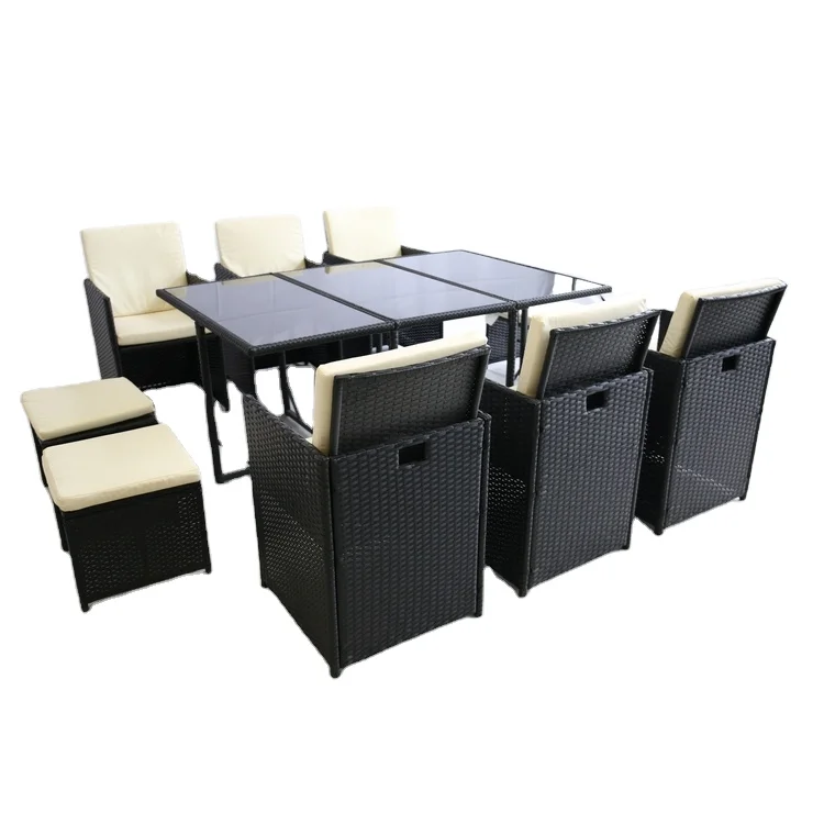 Outdoor rattan table and chair bar cafe rattan chair set outdoor iron table and chair combination