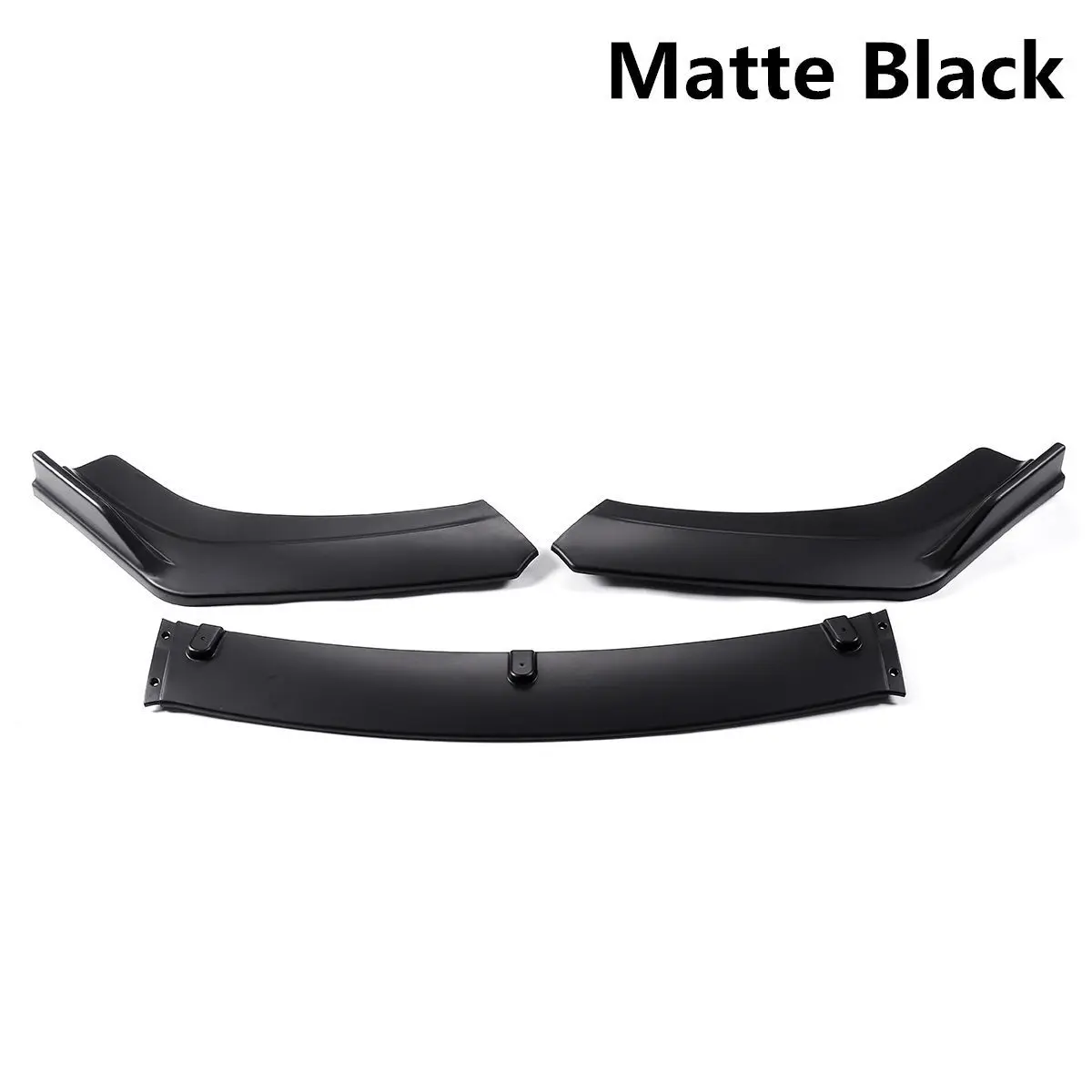 Автозапчасти, автомобильная лопата, черная круглая головка, трехсекционный универсальный спойлер, передний бампер, универсальная губа переднего бампера