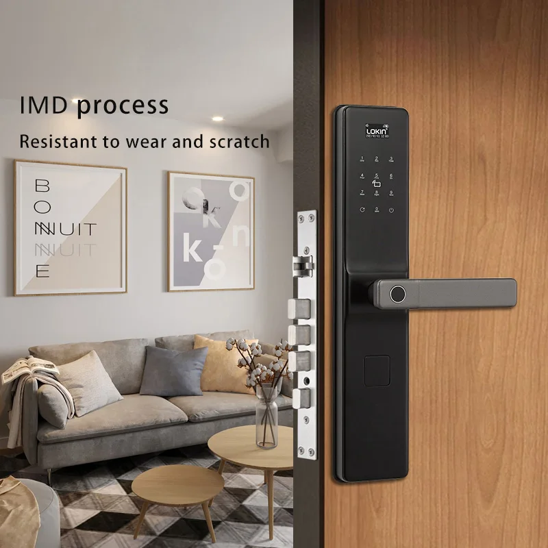 Aluminum Security Combination Portable Intelligent Safety Electronic Card Digital Biometric Fingerprint Tuya Smart Door Locks