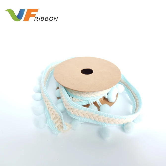 
35mm multicolor Pom-pom balls fringe haberdashery trim,crafts trim decorative 