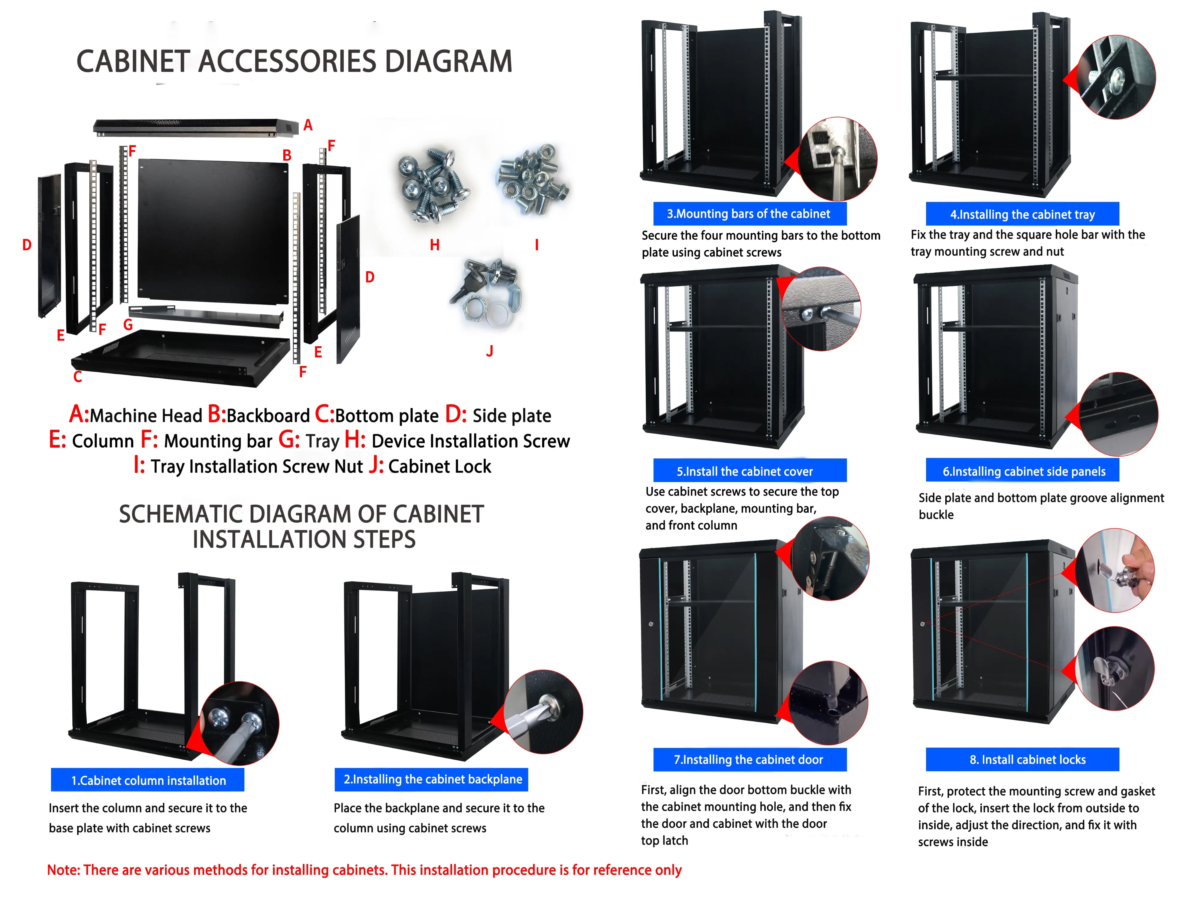Wall mount server rack glass door 19 inch network cabinets, wall mounted server rack cabinet 15u