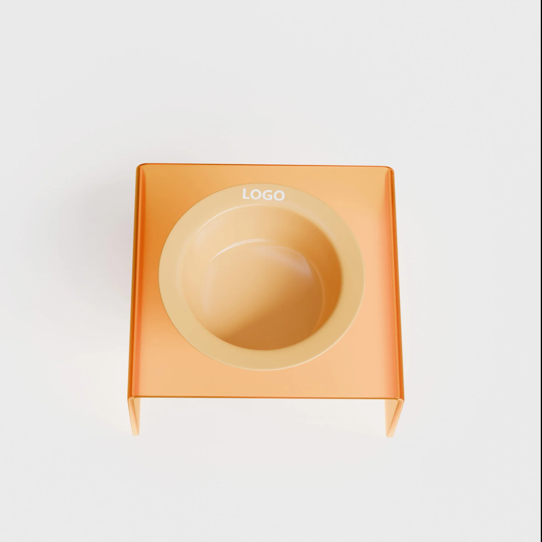 Manufacturer Custom Elevated Pet Ceramic Bowl With Raised Acrylic Stand Raised Dog Cat Feeder Bowls Pet Accessories