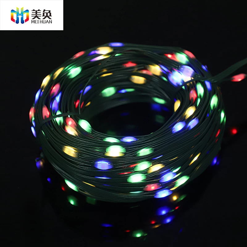 USB Led Magic Color Rubber Line Lamp String RGB Electric Point Control  Waterproof Decorative Christmas Lamp