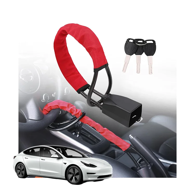 Xiangta Adjustable Handlebar Self Defense Lock Secure Car with  2 keys Steering Wheel Lock  For Truck SUV Van RV