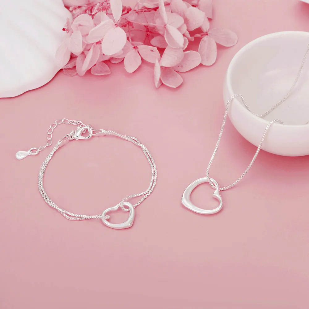 Dazgirl lotes de joyas plata ley 925 серебряные ювелирные украшения наборы для женщин