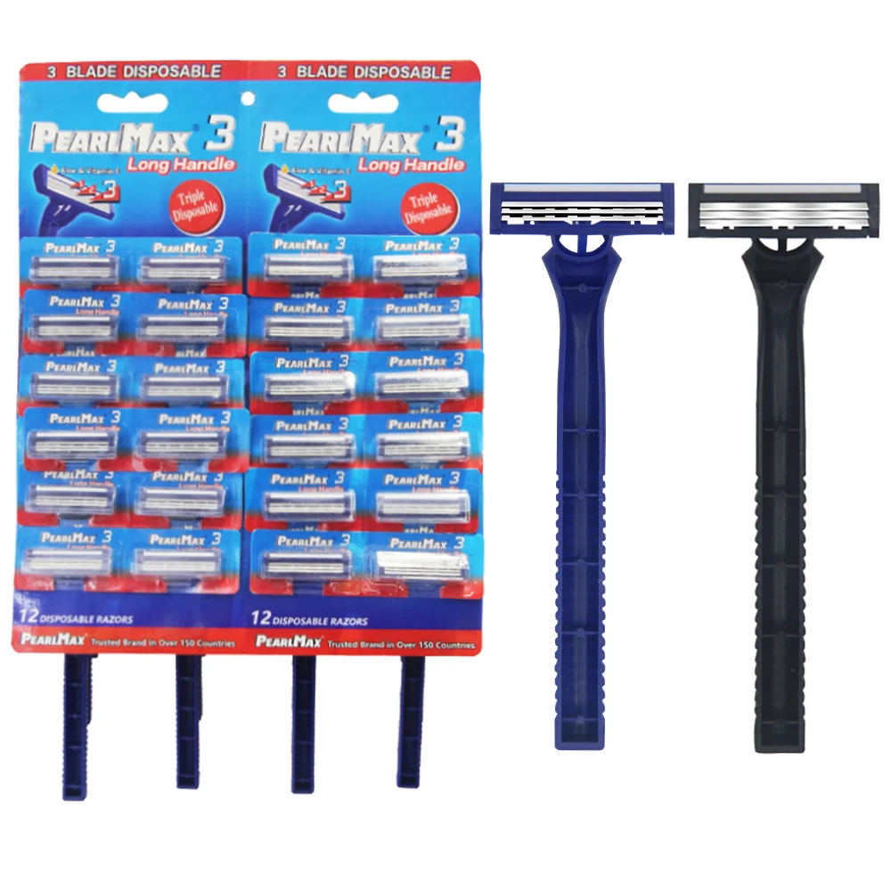 Pearl Max Wholesale Professional Manufacturer safety disposable triple blade razor for men women