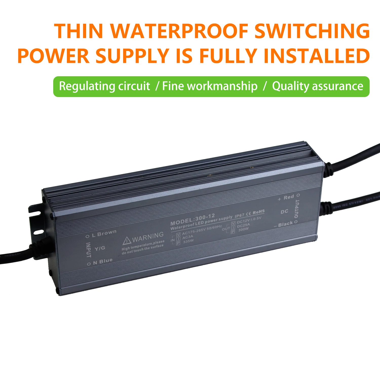 T8 Led 9-18V Driver Constant Voltage 150W 300W Mini 3X1W Led Driver Power Supply Dcr-150 Output -1,25 A refletor led 100w