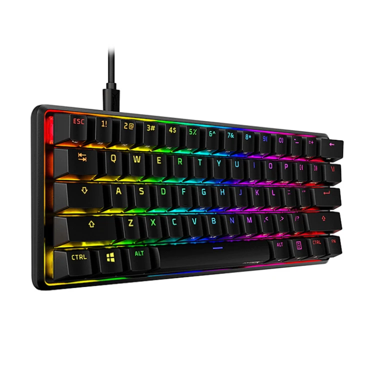 Hyper X Alloy Origins 60 Colorful RGB Backlit Wired Keyboard Gaming Mechanical Keyboard 61 Keys
