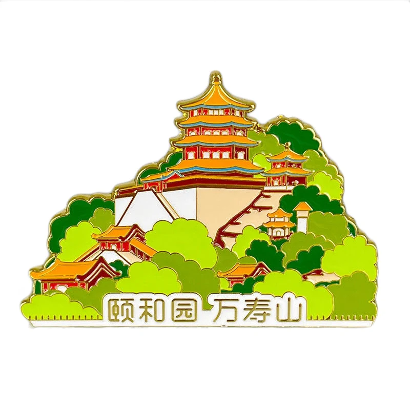 Fridge Magnet Tourism Souvenirs Magnetic Refrigerator Custom Metal Enamel Fridge Magnet