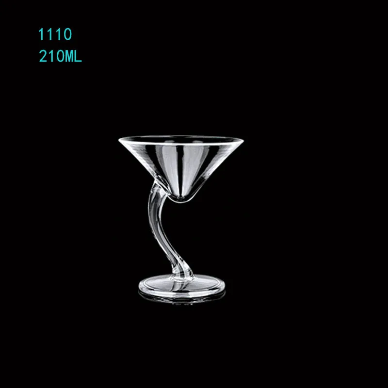 Wholesale plastic cocktail glass 410ml unbreakable polycarbonate drinking wine glass cup