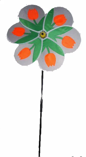 Garden spring single tulip flower yard windmill