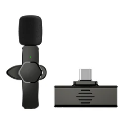 2.4g Wireless Lavalier Microphone System Video Mic Microphone For Singing Studio Recording Mic Microphone Set For Studio