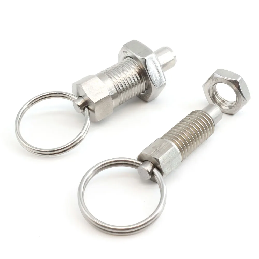 Customiztion Stainless Steel SS304 M10-1.5 Pull Ring Type Indexing Plunger