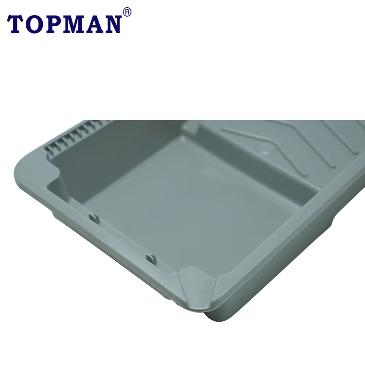 Topman 4 inch  Black Plastic Paint Tray For Mini Paint Roller