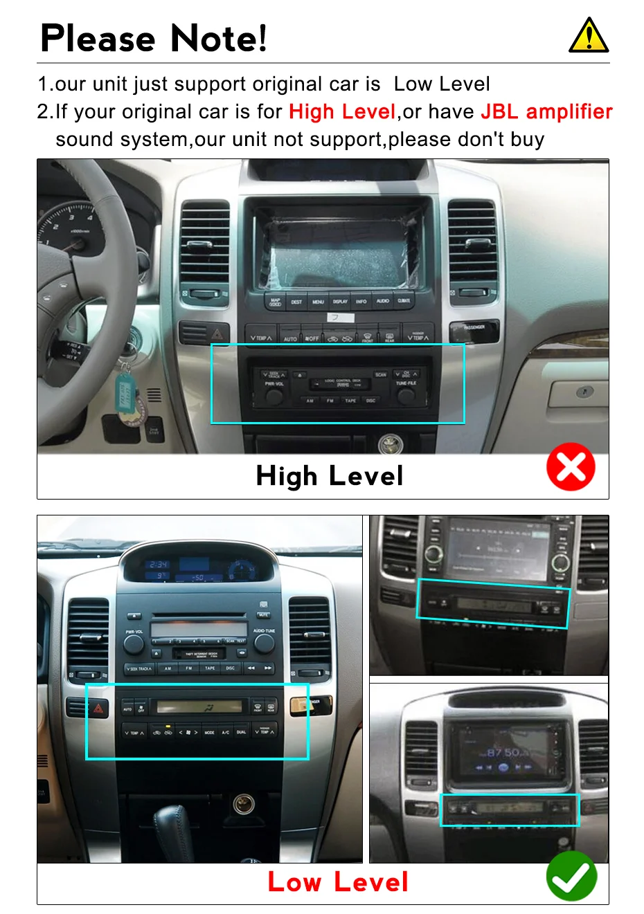 2+32GB Tesla Vertical Android 11 car dvd player Multimedia Carplay autoradio stereo headunit screen For Toyota Prado 120 2002-20