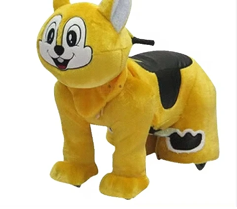 Factory Direct Sales Plush Toys Stuffed Animals On Wheels Horse Ride On Unicorn Toy