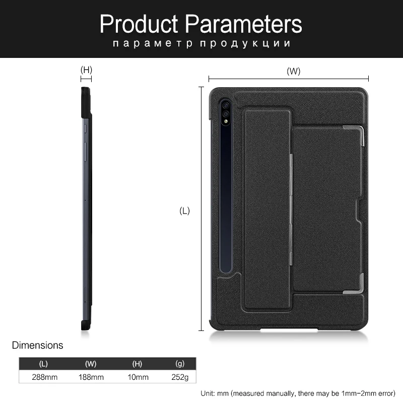 Tablet Cover Case for Samsung Galaxy Tab S7 Plus /S8 Plus 5G/S7 Fe 12.4 inch Universal T736/T970/X800