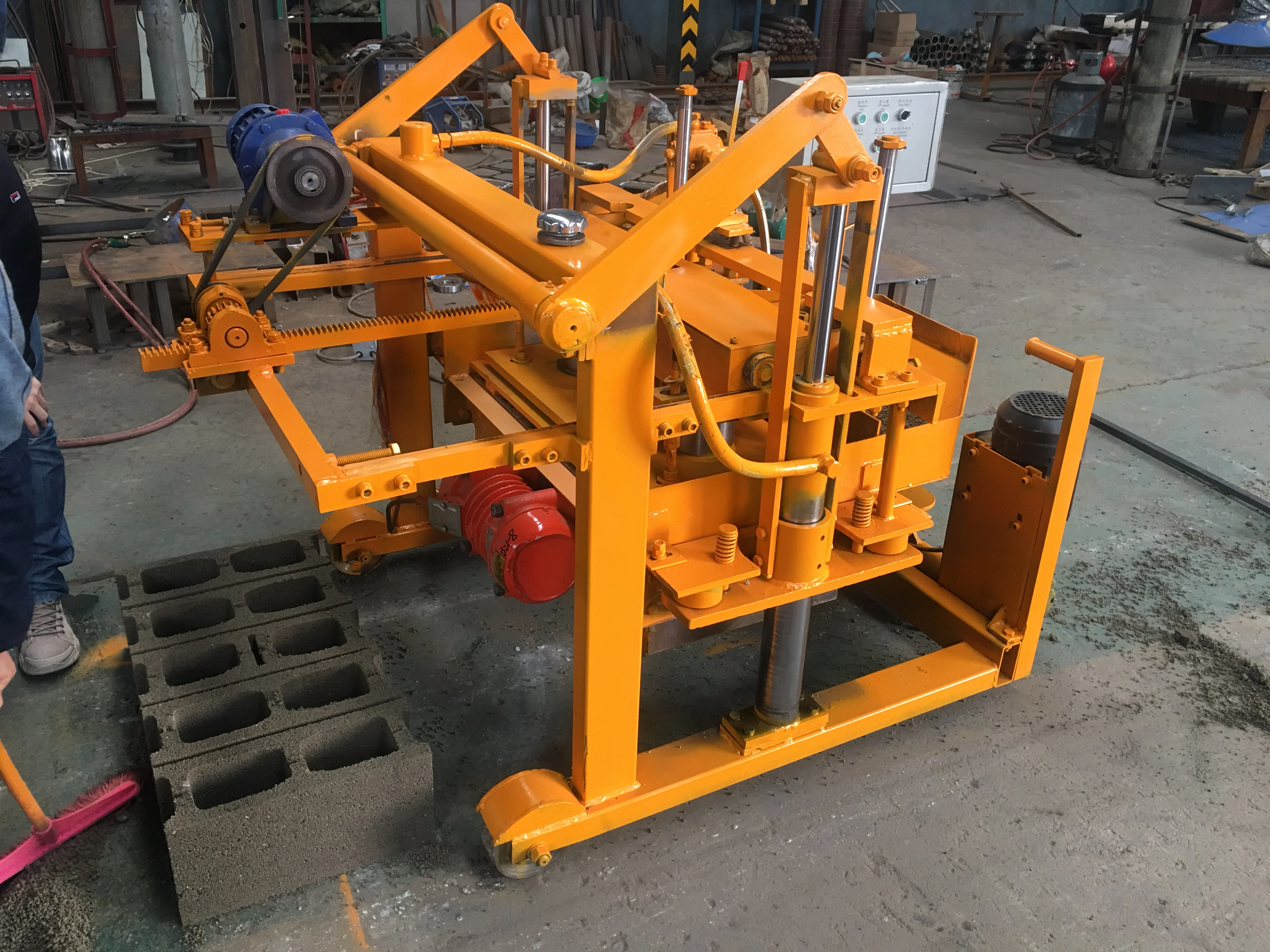 Qt40-3a передвижной блок для укладки яиц делая машину кирпичный
