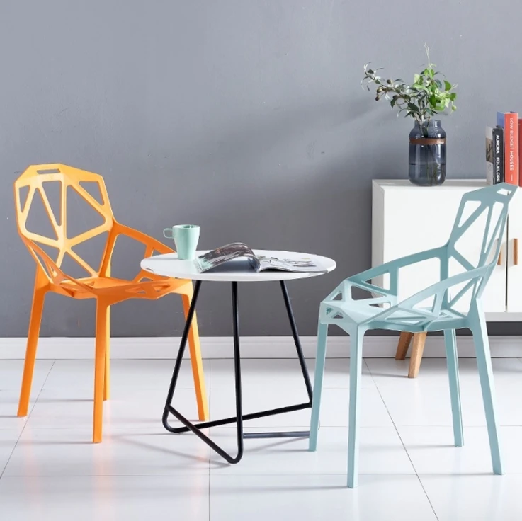 Wholesale Modern Furniture Home Outdoor Cheap Plastic Chairs Coffee Hotel Kitchen Restaurant Durable Stackable PP Dining Chair