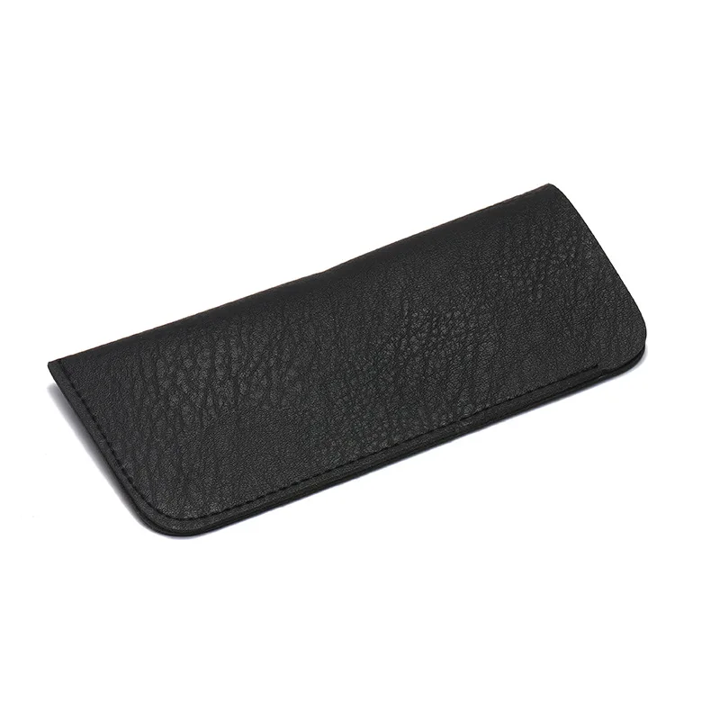 Portable Leather Soft Glasses Case Eyeglasses Bag for Women Men Brown Gray Glasses Eyewear Pouch