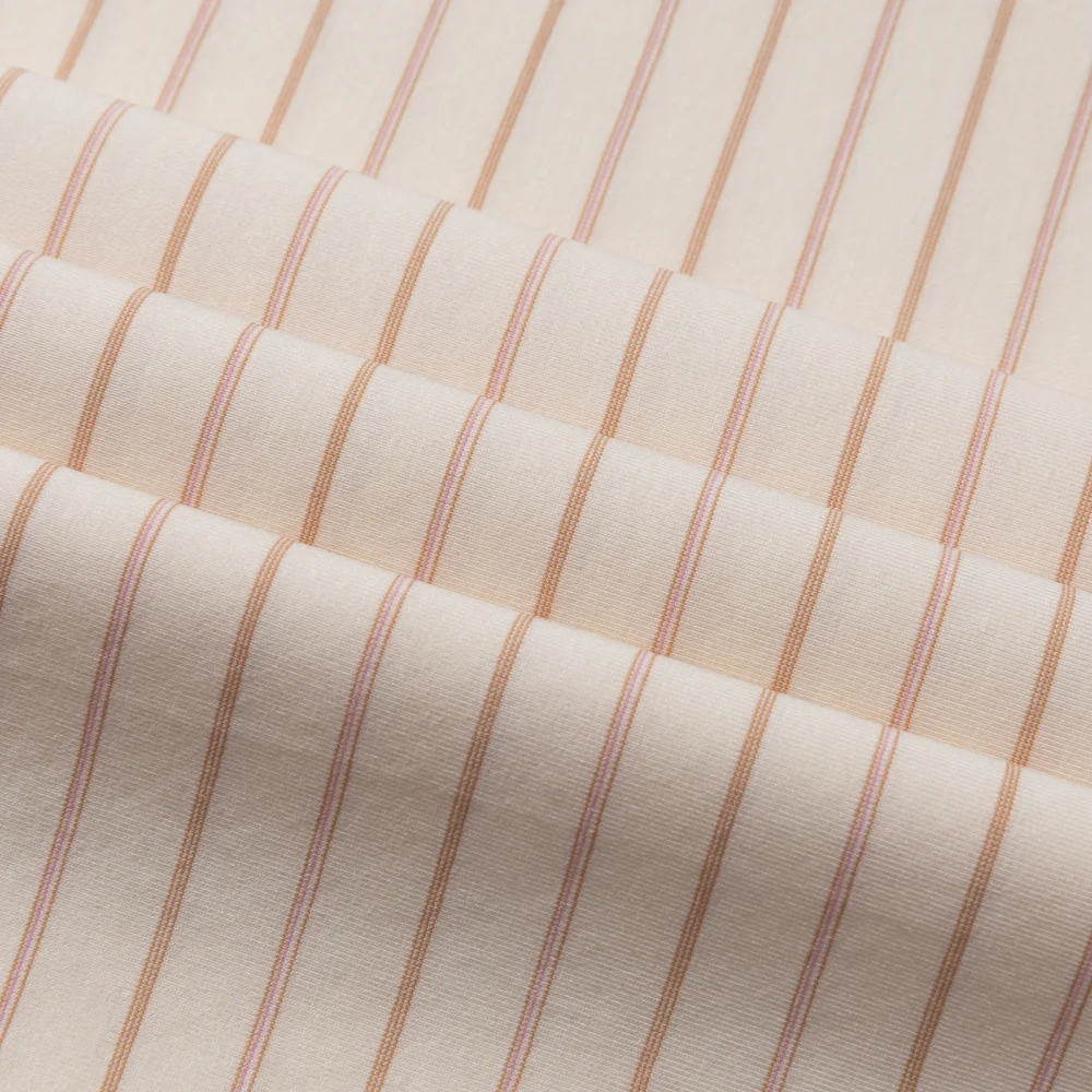 Hot selling custom casual organic cotton polyester spandex stripe fabric for clothing