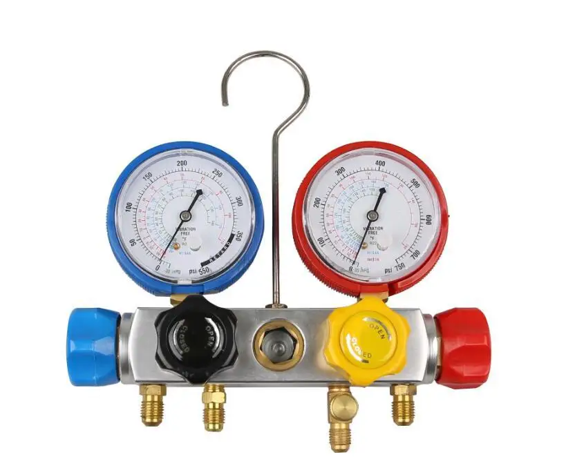 HVAC manifold gauge set R410 Refrigeration pressure gauge for automobile air conditioning