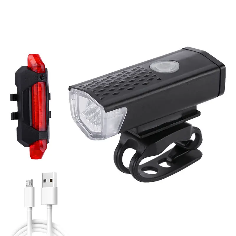 USB Rechargeable Bicycle Light Bicycle Front Headlight 300 lumens Anti-Glare For Night Riding