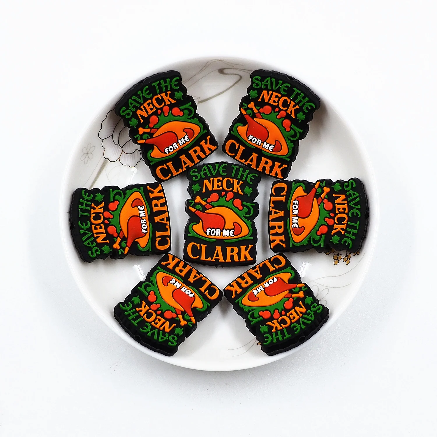 Wholesale DIY Keys Chain Necklaces Bracelets Loose Spacing Bead Beaded Cartoon Focal Beads for Character Pen