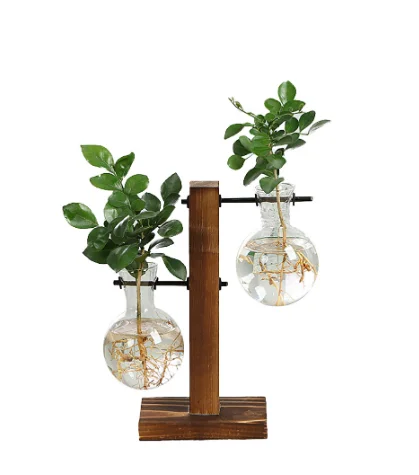 Wholesale mini natural wood plant stand flower rack for indoor/outdoor display rack for garden home decoration