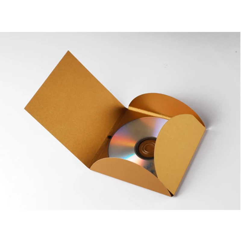 simple Custom Logo Recycle kraft Boxeses Cardboard Folding CD packaging box with low cost free sample phone case box