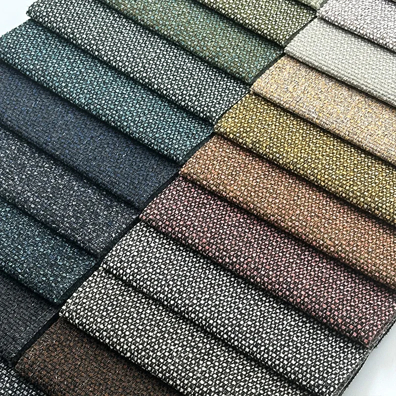 Wejoy factory 210gsm polyester linen fabric for tapestry sofa chair