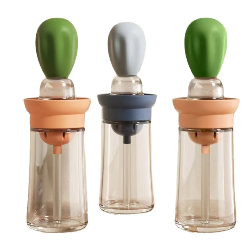 2023 Hot Sale New Design Brush Dropper Cork Ball Lid Stopper Storage Jar Lid Silicate Glass Oil Dispenser