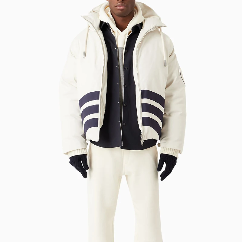 puffer bomber jacket black crop waterproof jackets women  polyester length custom image sport wholesale winter man work men