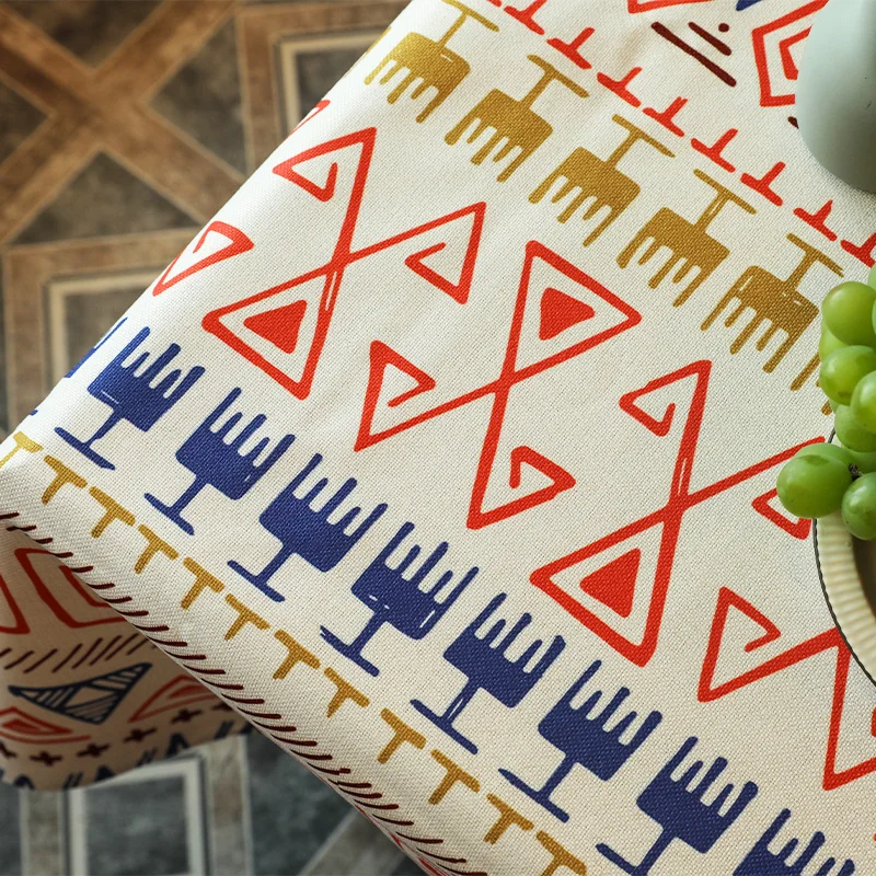 Новое поступление полосатая богемная скатерть с геометрическим принтом скатерть для пикника уличный коврик из искусственного хлопка