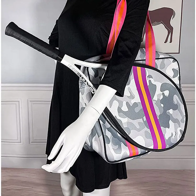 Badminton racquet cover bag tennis bag neoprene women padel racket bag with logo