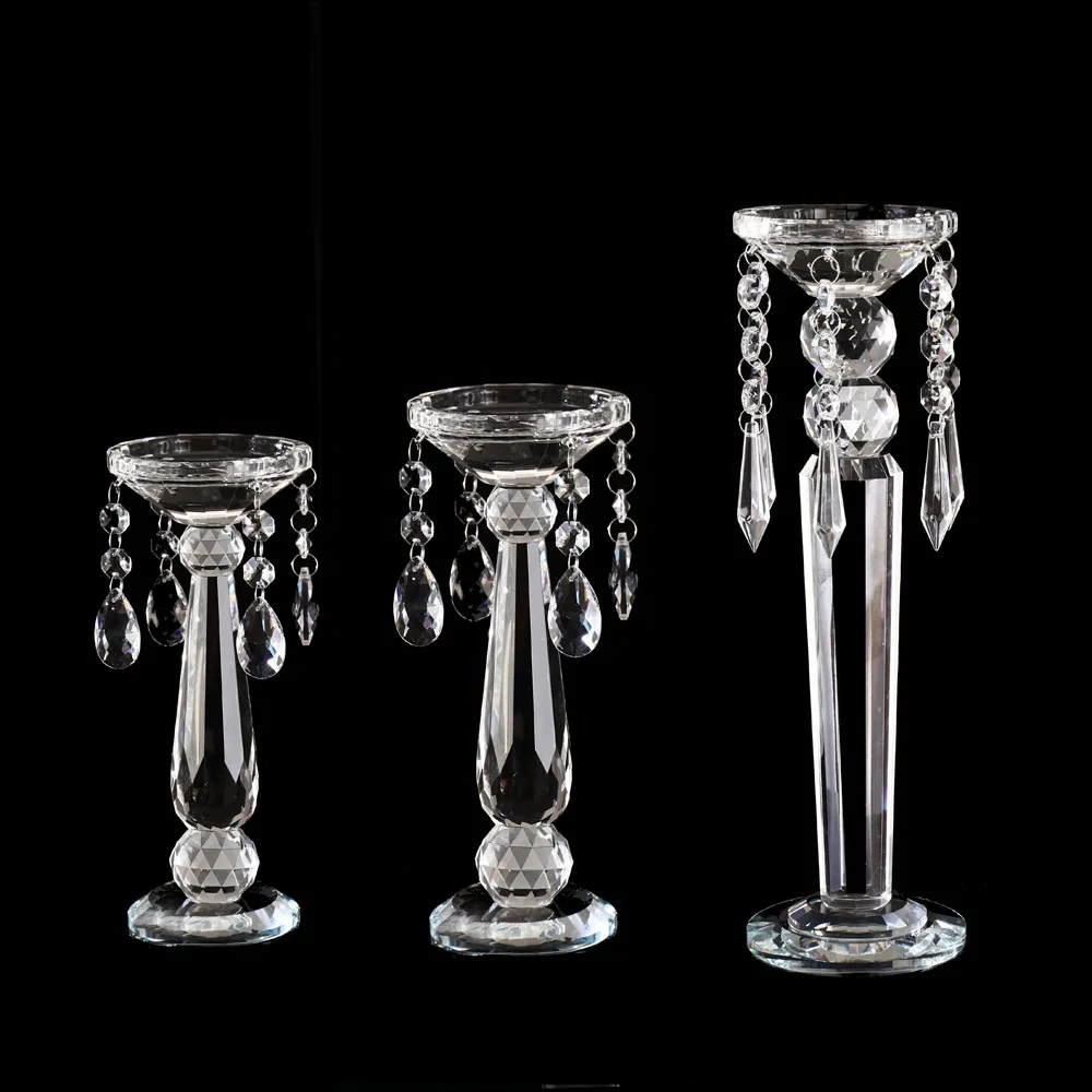 MH-Z014 single crystal candelabra crystal candle holder for home and wedding decoration
