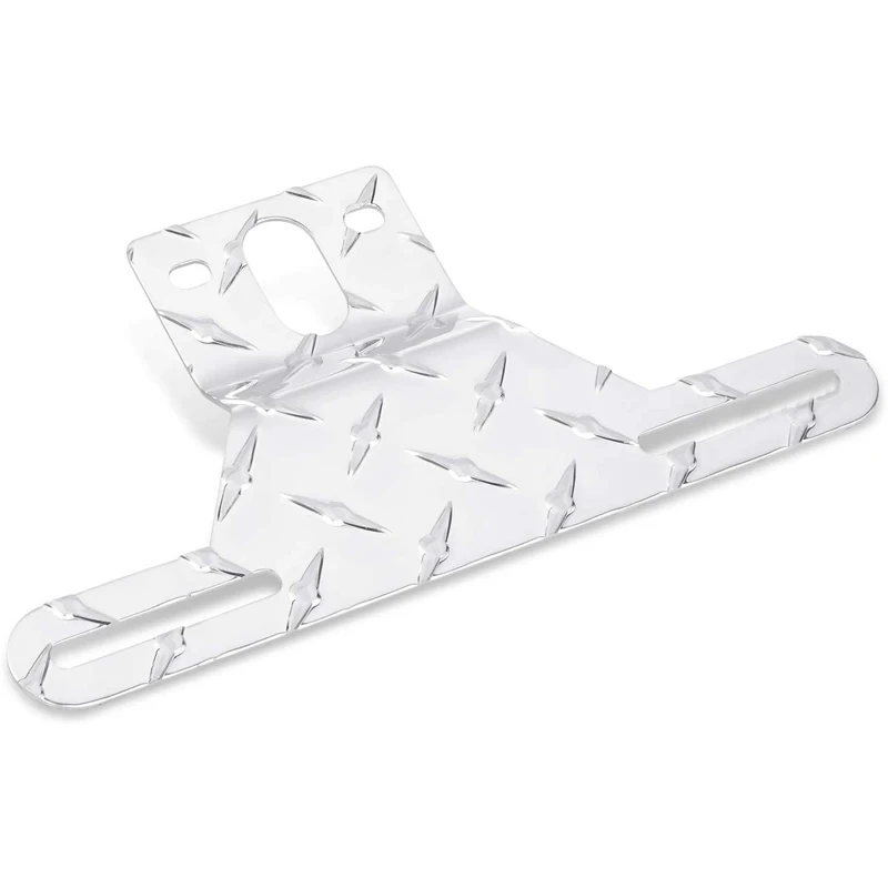 Rhinestone Tread Design Aluminum Trailer License Plate Light Auxiliary Bracket License Plate Holder
