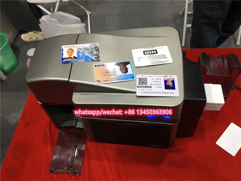 2021 новый двухсторонний принтер для идентификационных карт 1250e пластиковых из ПВХ/Односторонний ПВХ печатная