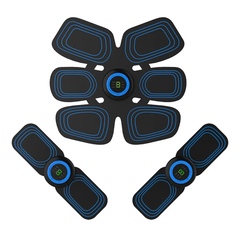 Electric Muscle Stimulator 6 Pack EMS Abs Stimulator Abdominal Muscle Stimulator Muscle Toner Trainer Physical Therapy Equipment