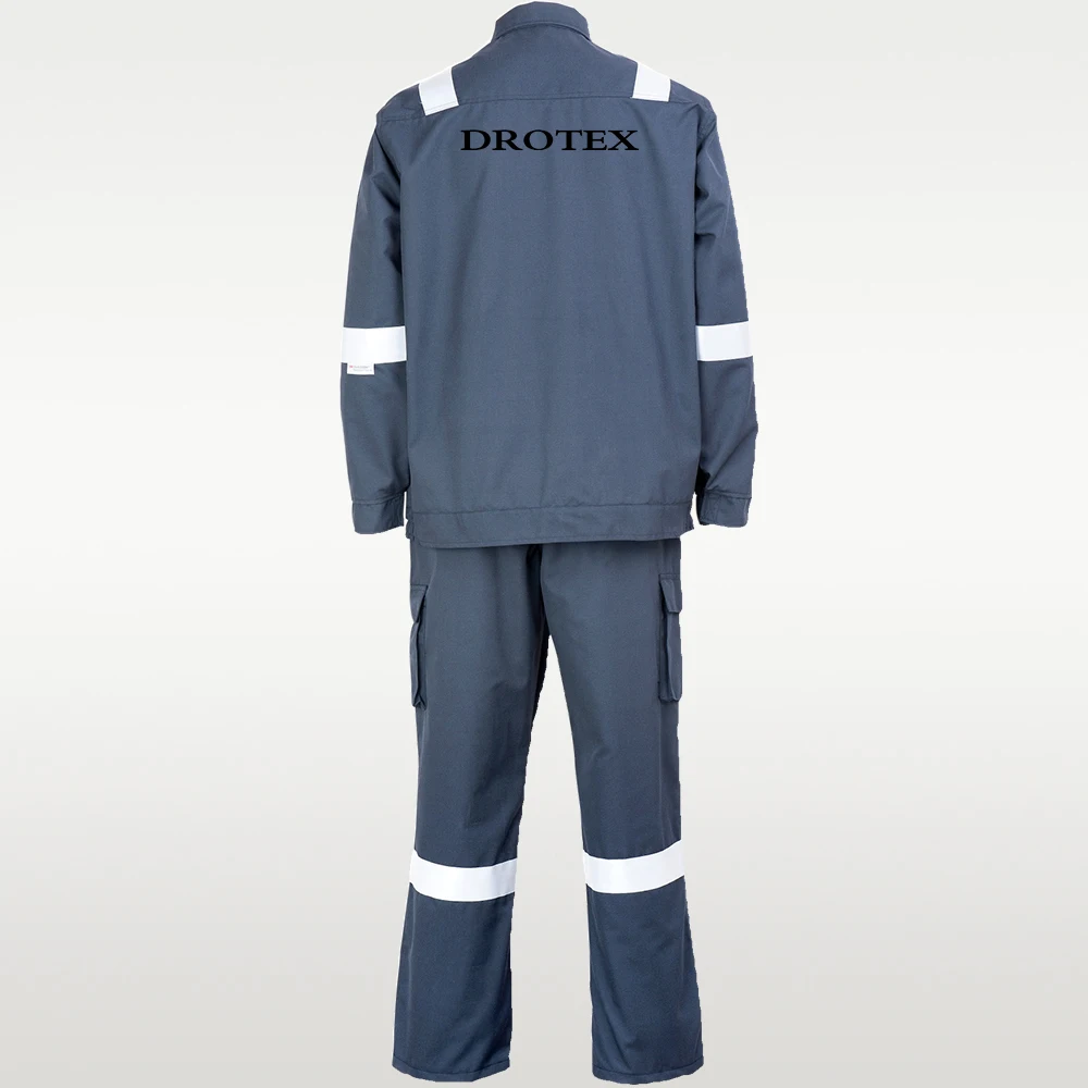 Customized Cotton Nylon Industrial Safety Clothing Flame Retardant Workwear Clothes Coal and Mining Work Suit
