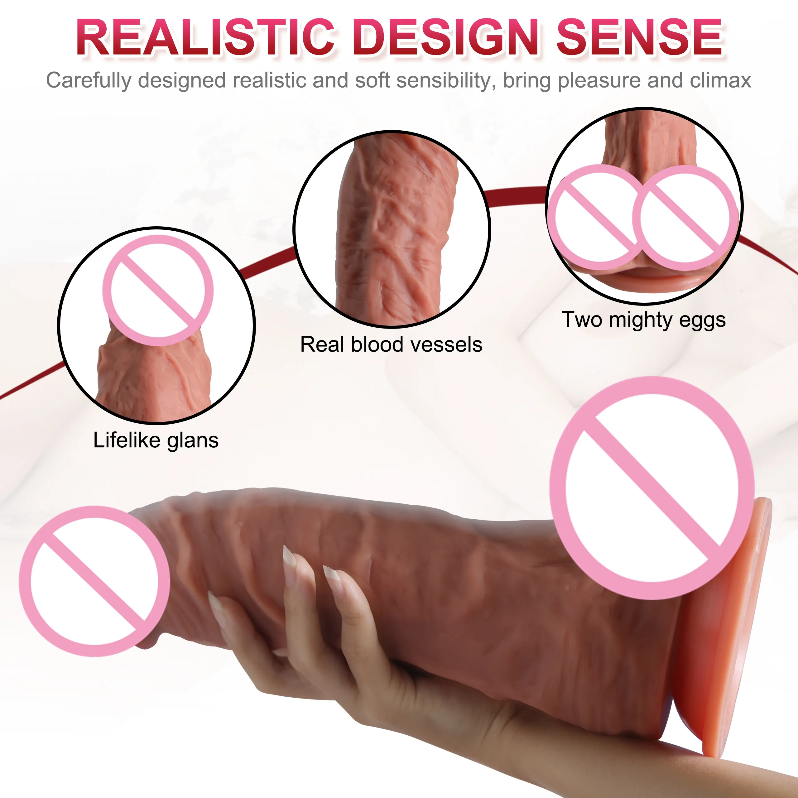 Medical Silicone Toy Sex Adult Products Big Artificial Realistic Huge Penis Man Dildo For Women Vagina