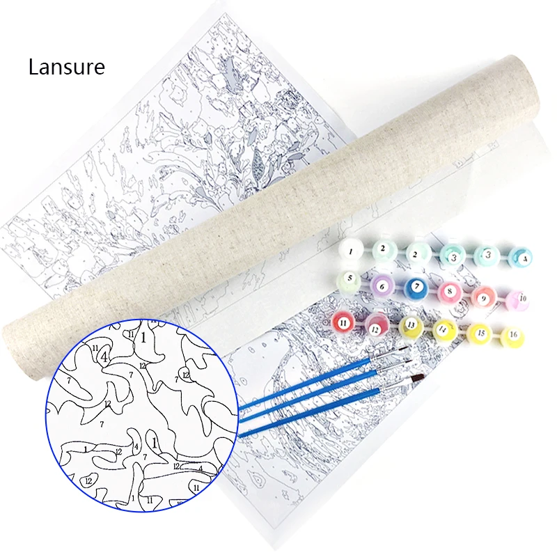 hot kids painting by numbers animal paint by numbers modern oil painting horse painting by numbers cat